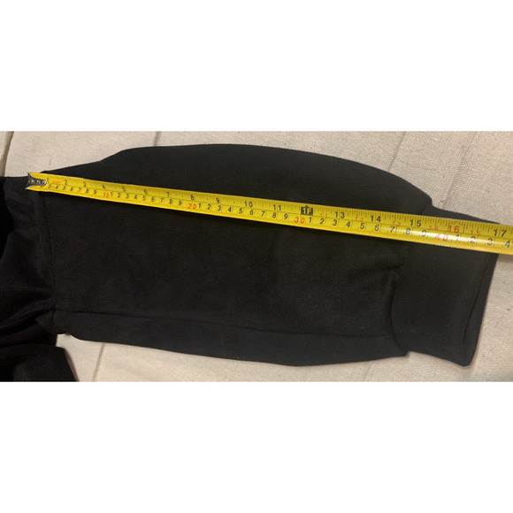 CBR Bomber Jacket Womens Medium Faux Suede Black Zip Front Rockabilly 50's Coat - Picture 13 of 13